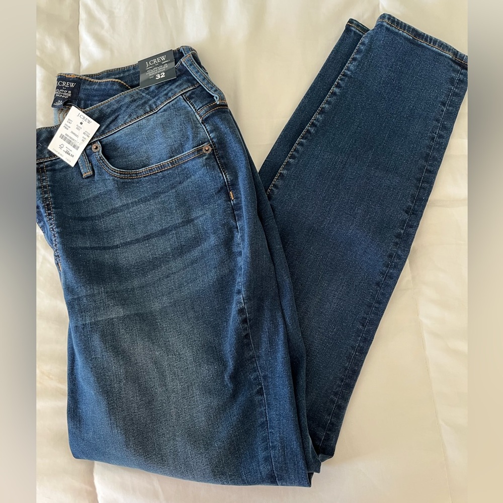 NWT J. Crew Curvy 10” High-Rise Skinny Jeans